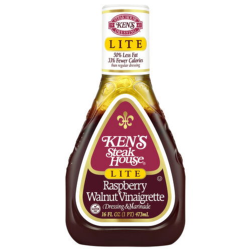 Ken's Steak House Lite Raspberry Walnut Vinaigrette Dressing & Marinade