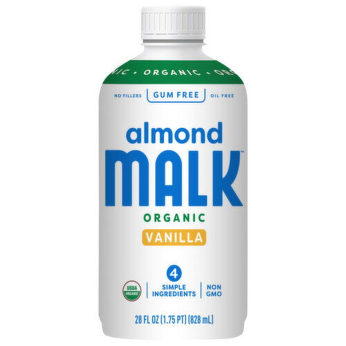 Malk Almond Malk, Organic, Vanilla