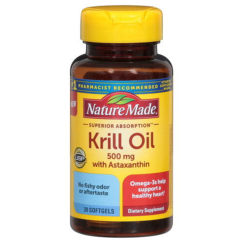 Nature Made Krill Oil, 500 Mg, Softgels