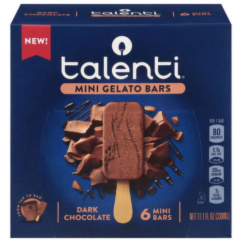 Talenti Mini Gelato Bars, Dark Chocolate