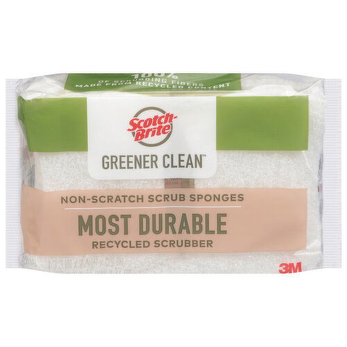 Scotch-Brite Greener Clean Scrub Sponges, Non-Scratch