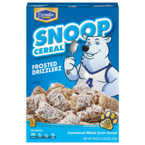 Broadus Foods Snoop Cereal Cereal, Frosted Drizzlerz