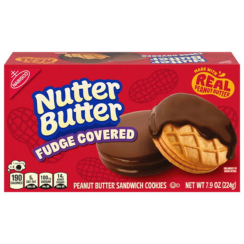 Nutter Butter Fudge Covered Peanut Butter Sandwich Cookies