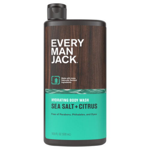 Every Man Jack Hydrating Body Wash, Sea Salt + Citrus