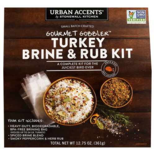 Urban Accents Gourmet Gobbler Turkey Brine & Rub Kit