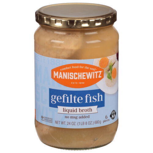 Manischewitz Liquid Broth, Gefilte Fish