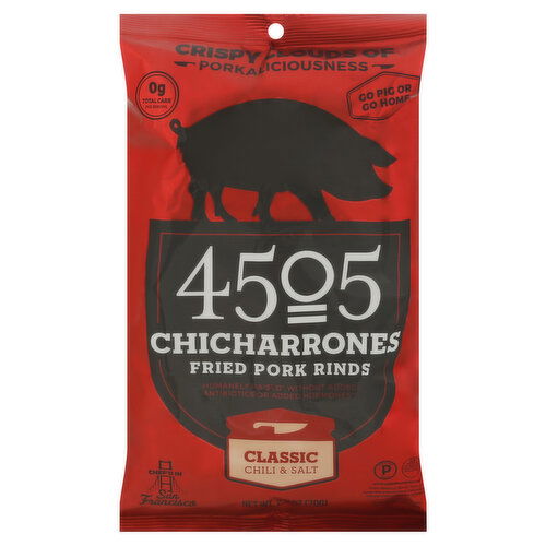 4505 Meats Chicharrones, Classic Chili & Salt