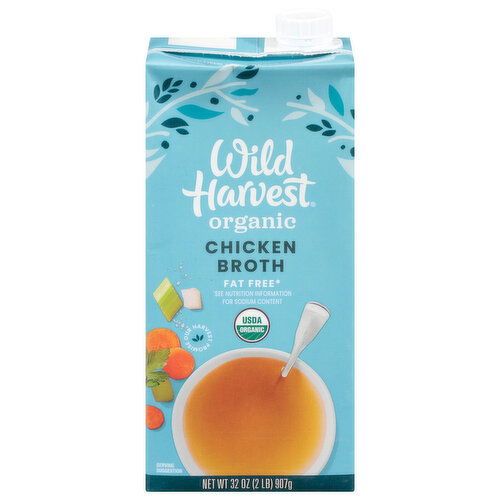 Wild Harvest Chicken Broth, Organic