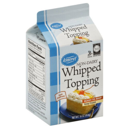 Kineret Whipped Topping, Non-Dairy