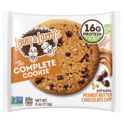 Lenny & Larry's The Complete Cookie Cookie, Peanut Butter Chocolate Chip, Soft-Baked