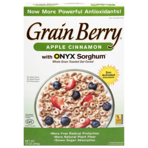 Grain Berry Apple Cinnamon with Onyx Sorghum Cereal