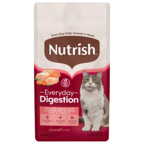 Nutrish Cat Food, Adult, Natural, Everyday Digestion, Assorted