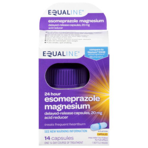 Equaline Esomeprazole Magnesium, 24 Hour, 20 mg, Delayed-Release Capsules