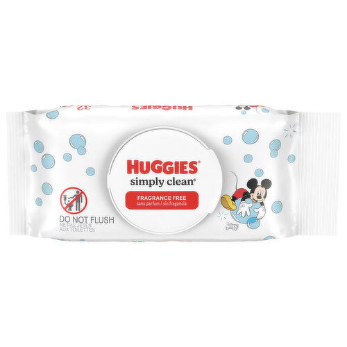 Huggies Simply Clean Wipes, Fragrance Free, Disney Baby