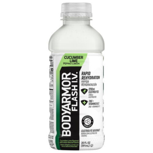 BodyArmor Flash I.V. Electrolyte Beverage, Cucumber Lime