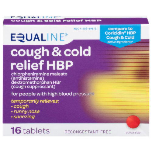 Equaline Tablets Cough & Cold Relief HBP