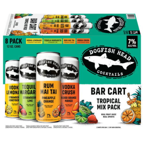 Dogfish Head Cocktails, Bar Cart, Tropical Mix Pack