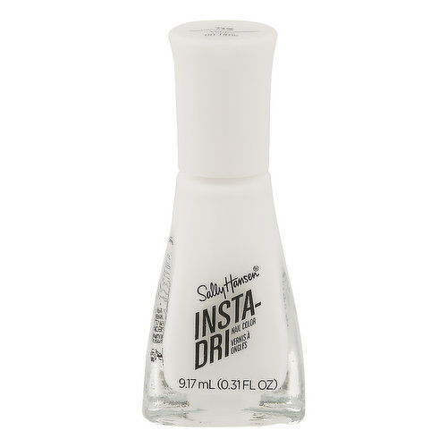 Sally Hansen Insta-Dri Nail Color, White On Time 113