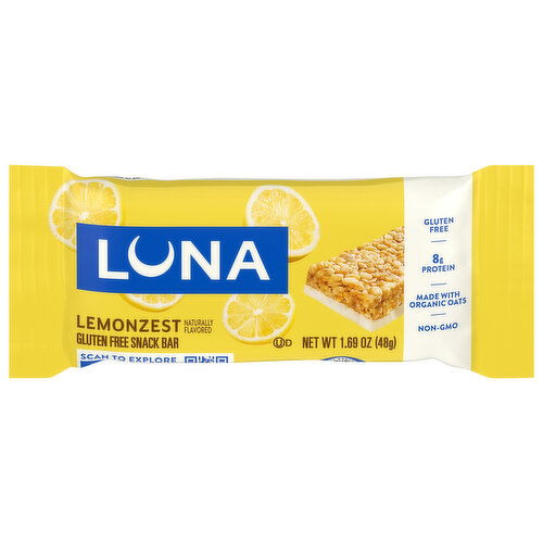 Luna Gluten Free Lemonzest Snack Bar