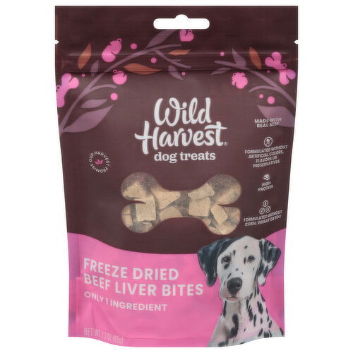 Wild Harvest Dog Treats, Beef Liver Bites, Freeze Dried