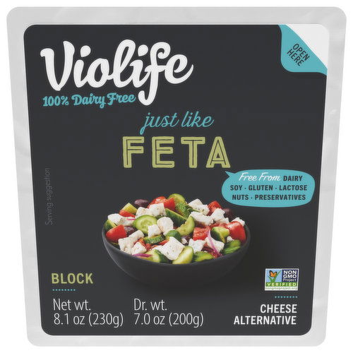 Violife Cheese Alternative, Just Like Feta, Block