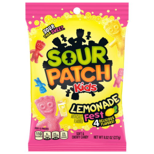 Sour Patch Kids Candy, Soft & Chewy, Lemonade Fest