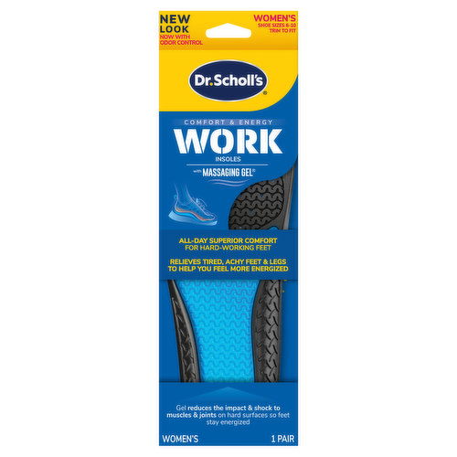 Dr. Scholl's Insoles, Women's, Work, Sizes 6-10