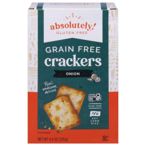 Absolutely! Gluten Free Crackers, Grain Free, Onion