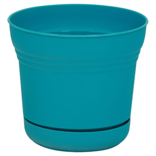 Bloem Planter, Saturn Bermuda Teal, 5 Inches