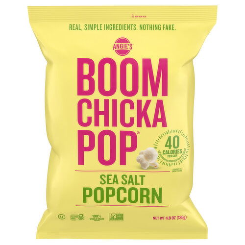 Angie's Boomchickapop Popcorn, Sea Salt