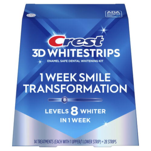 Crest Whitestrip 3d White 3D Whitestrips Glamorous White At-home Teeth Whitening Kit