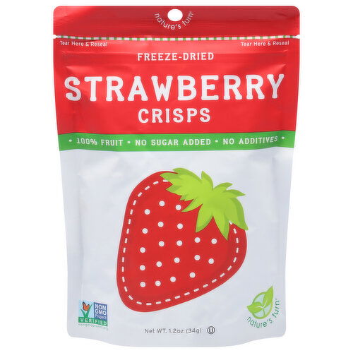 Nature's Turn Crisps, Strawberry, Freeze-Dried