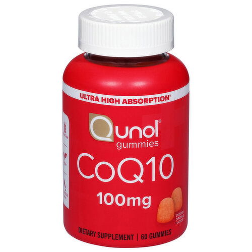 Qunol CoQ10, 100 mg, Gummies, Creamy Orange Flavor