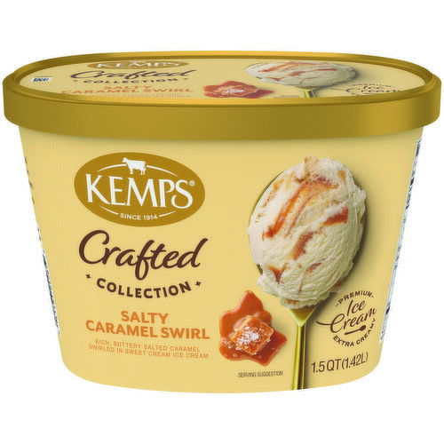 Kemps Crafted Collection Crafted Collection Salty Caramel Swirl Ice Cream