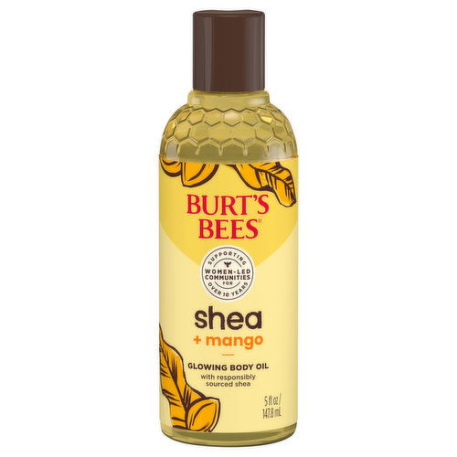 Burt's Bees Body Oil, Shea + Mango, Glowing