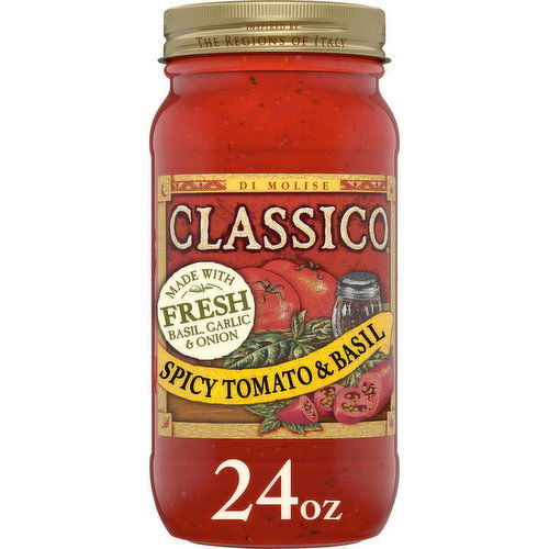 Classico Spicy Tomato & Basil Pasta Sauce