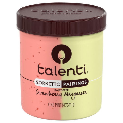 Talenti Sorbetto Pairings, Dairy-Free, Strawberry Margarita