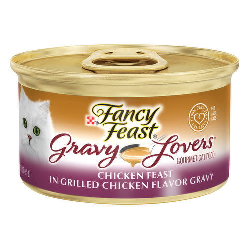 Fancy Feast Gravy Lovers Cat Food, Gourmet, Chicken Feast in Grilled Chicken Flavor Gravy