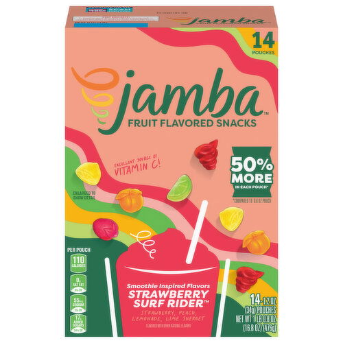 Jamba Fruit Flavored Snacks, Strawberry Surf Rider