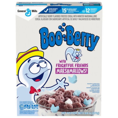 Boo Berry Cereal with Frightful Friends Marshmallows