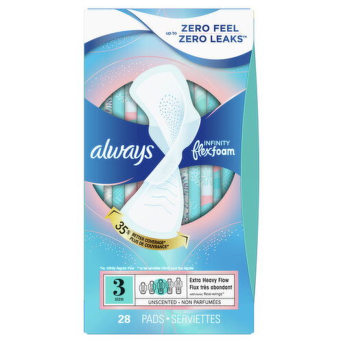 Always Infinity Infinity Pads, Size 3, Extra Heavy