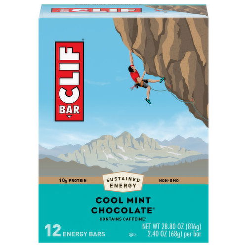 Clif Bar Energy Bars, Cool Mint Chocolate