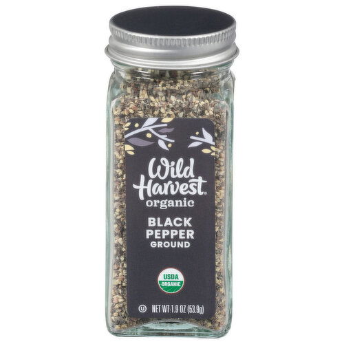 Wild Harvest Black Pepper, Organic, Ground