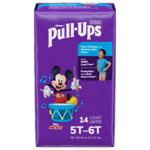 Pull-Ups Training Pants, Disney Junior Mickey, 5T-6T (46-60 lbs)