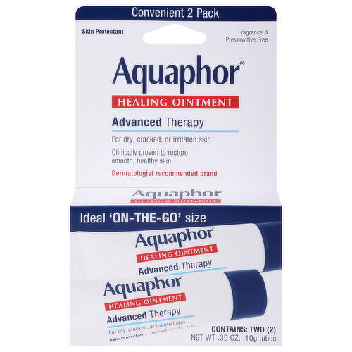 Aquaphor Healing Ointment, Advanced Therapy, Convenient 2 Pack