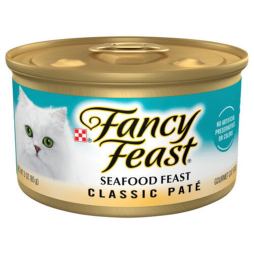 Fancy Feast Cat Food, Gourmet, Seafood Feast, Classic Pate