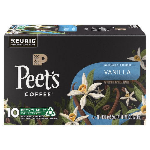 Peet's Coffee Coffee, Vanilla, K-Cup Pods