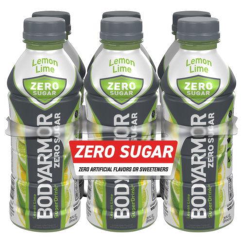 BodyArmor Super Drink, Zero Sugar, Lemon Lime