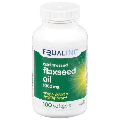 Equaline Flaxseed Oil,1000 mg, Cold Pressed, Softgels