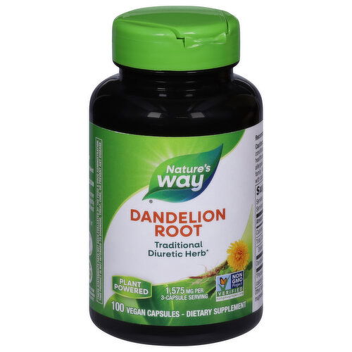 Nature's Way Dandelion Root, 1,575 mg, Vegan Capsules